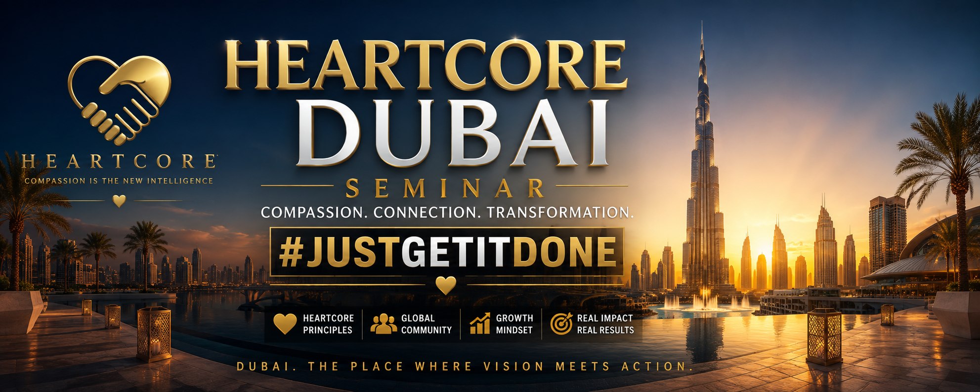 Heartcore Dubai Seminar — Compassion. Connection. Transformation.